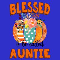 Grandma Tee Blessed To Be Called Auntie Fall Art Gift 16 in Basic Backpack