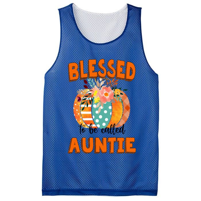 Grandma Tee Blessed To Be Called Auntie Fall Art Gift Mesh Reversible Basketball Jersey Tank