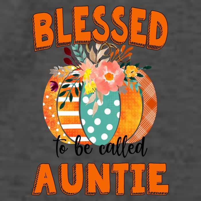 Grandma Tee Blessed To Be Called Auntie Fall Art Gift Vector Backpack