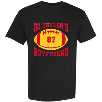 Go T.aylors Boyfriend Football Season Game Day Vintage Garment-Dyed Heavyweight T-Shirt