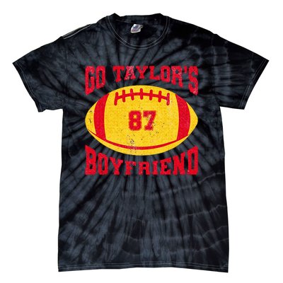 Go T.aylors Boyfriend Football Season Game Day Vintage Tie-Dye T-Shirt