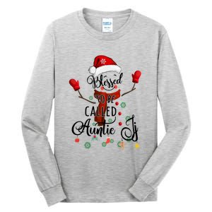 Grandma Tee Blessed To Be Called Auntie Snow Cool Gift Tall Long Sleeve T-Shirt