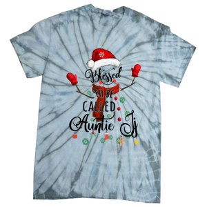 Grandma Tee Blessed To Be Called Auntie Snow Cool Gift Tie-Dye T-Shirt