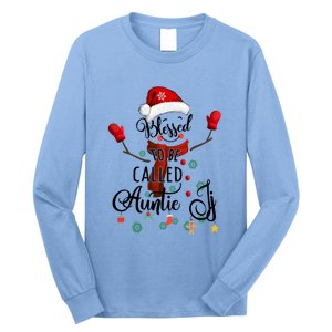 Grandma Tee Blessed To Be Called Auntie Snow Cool Gift Long Sleeve Shirt