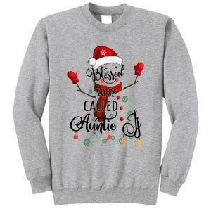 Grandma Tee Blessed To Be Called Auntie Snow Cool Gift Sweatshirt