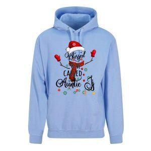 Grandma Tee Blessed To Be Called Auntie Snow Cool Gift Unisex Surf Hoodie