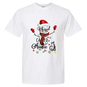 Grandma Tee Blessed To Be Called Auntie Snow Cool Gift Garment-Dyed Heavyweight T-Shirt