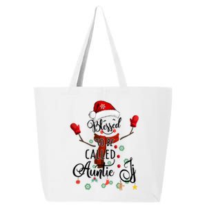 Grandma Tee Blessed To Be Called Auntie Snow Cool Gift 25L Jumbo Tote