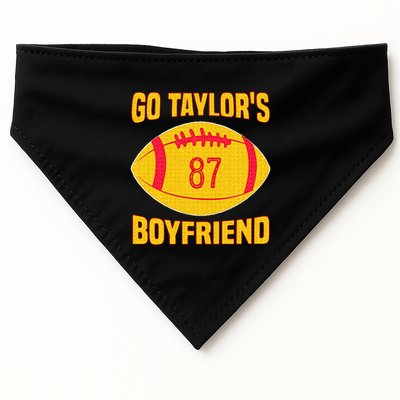 Go T.aylors Boyfriend Football Funny Go T.aylor's Boyfriend USA-Made Doggie Bandana