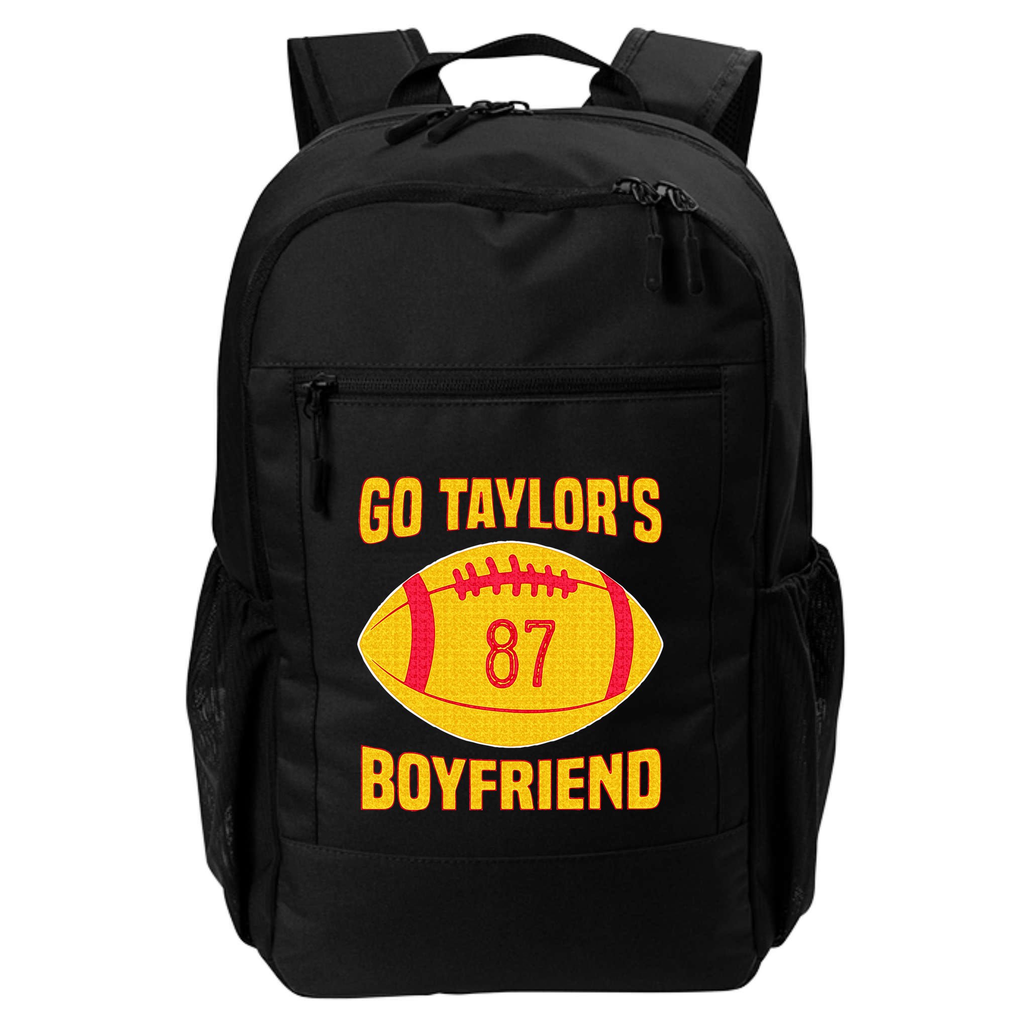 Go T.aylors Boyfriend Football Funny Go T.aylor's Boyfriend Backpack