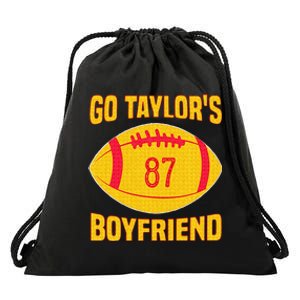 Go T.aylors Boyfriend Football Funny Go T.aylor's Boyfriend Drawstring Bag