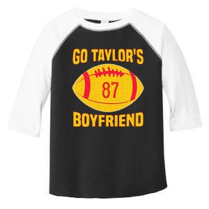 Go T.aylors Boyfriend Football Funny Go T.aylor's Boyfriend Toddler Fine Jersey T-Shirt