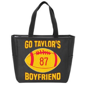 Go T.aylors Boyfriend Football Funny Go T.aylor's Boyfriend Zip Tote Bag