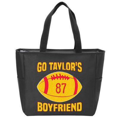 Go T.aylors Boyfriend Football Funny Go T.aylor's Boyfriend Zip Tote Bag