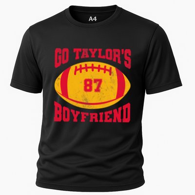 Go T.aylors Boyfriend Football Season Game Day Vintage Performance Shirt