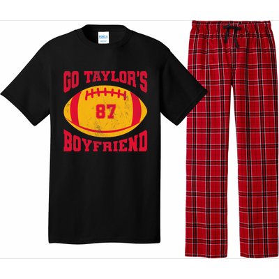 Go T.aylors Boyfriend Football Season Game Day Vintage Pajama Set