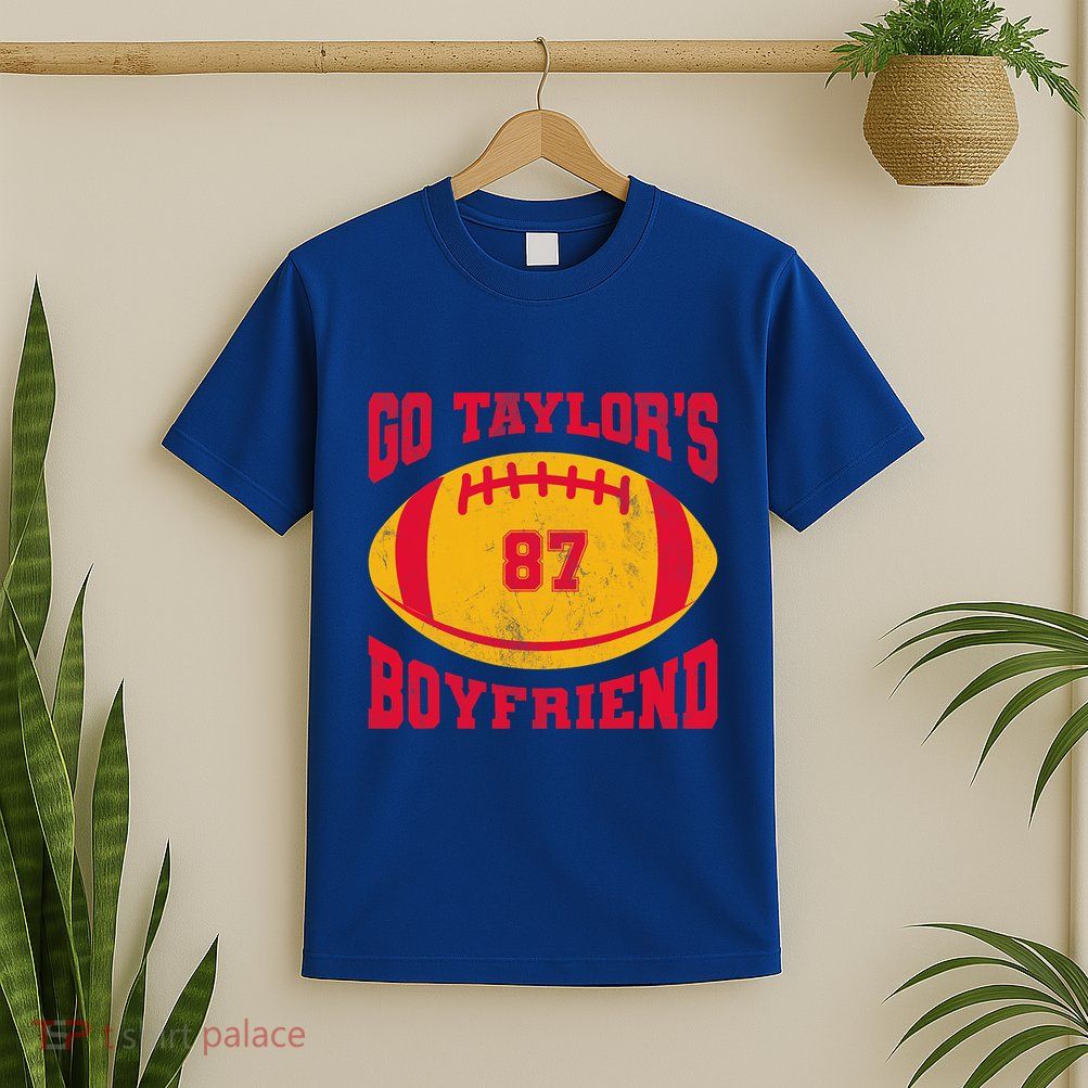 Go T.aylors Boyfriend Football Season Game Day Vintage T-Shirt