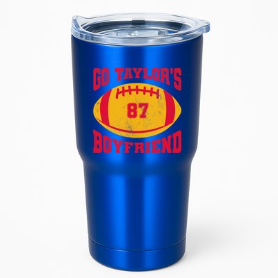 Go T.aylors Boyfriend Football Season Game Day Vintage Tumbler