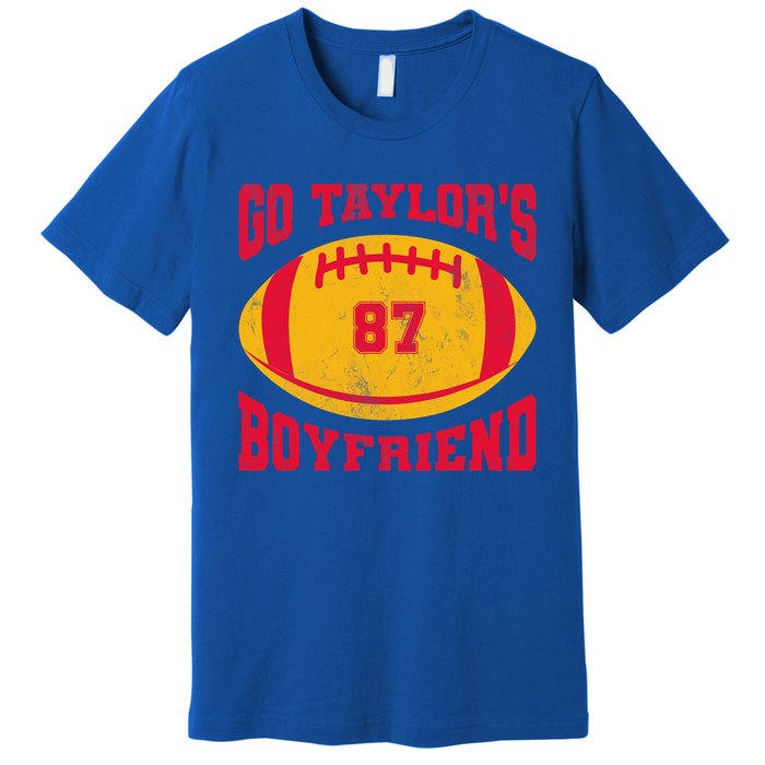 Go T.aylors Boyfriend Football Season Game Day Vintage Premium T-Shirt