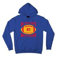 Go T.aylors Boyfriend Football Season Game Day Vintage Tall Hoodie