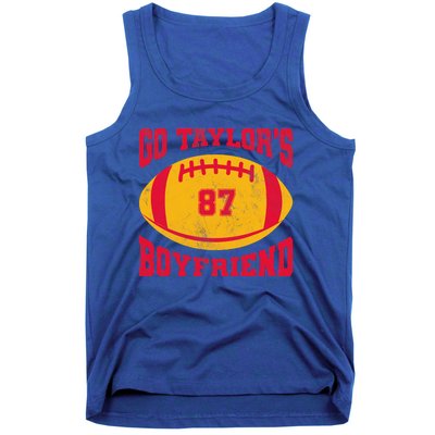 Go T.aylors Boyfriend Football Season Game Day Vintage Tank Top