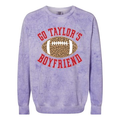 Go TS Boyfriend Funny Football Team Colorblast Crewneck Sweatshirt