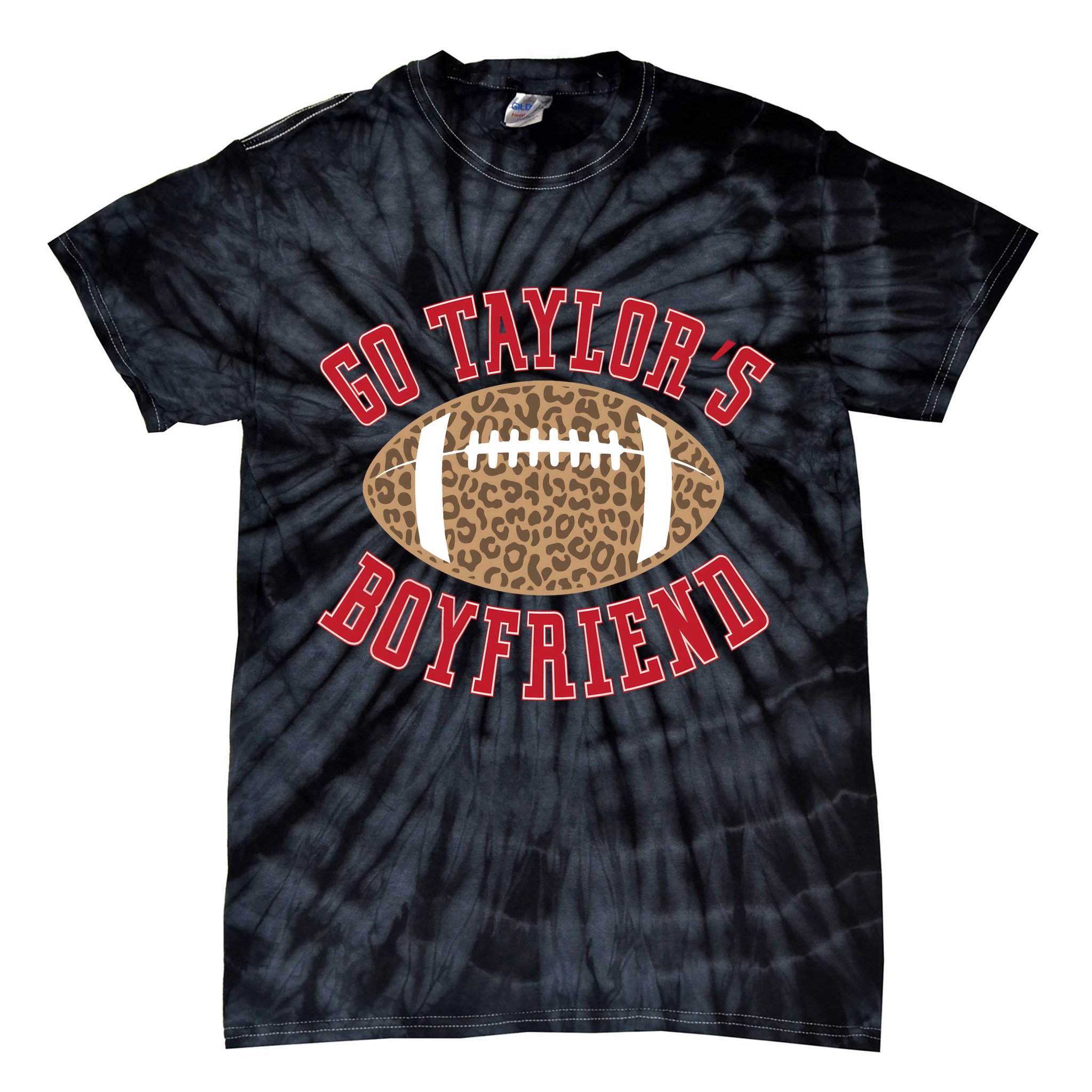 Go TS Boyfriend Funny Football Team Tie-Dye T-Shirt