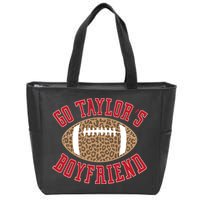 Go TS Boyfriend Funny Football Team Zip Tote Bag