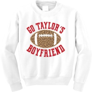 Go TS Boyfriend Funny Football Team Kids Sweatshirt