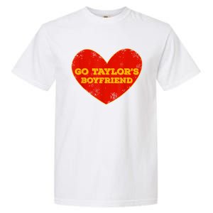 Go Taylor’S Boyfriend Red Heart Funny Garment-Dyed Heavyweight T-Shirt