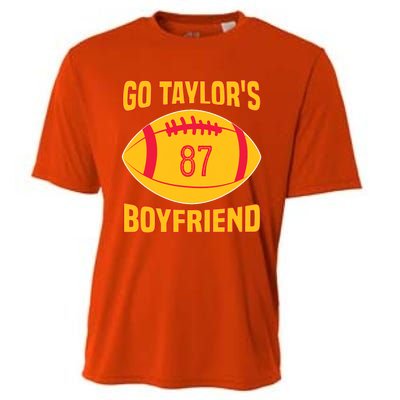 Go Ta.ylors Boyfriend Football Funny Go Ta.ylor's Boyfriend Cooling Performance Crew T-Shirt