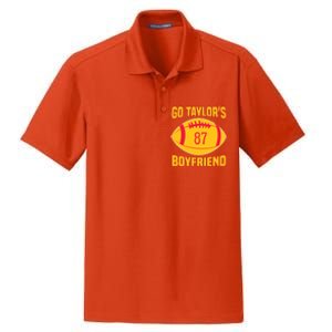 Go Ta.ylors Boyfriend Football Funny Go Ta.ylor's Boyfriend Dry Zone Grid Polo