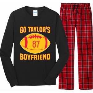 Go Ta.ylors Boyfriend Football Funny Go Ta.ylor's Boyfriend Long Sleeve Pajama Set