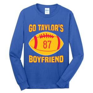 Go Ta.ylors Boyfriend Football Funny Go Ta.ylor's Boyfriend Tall Long Sleeve T-Shirt