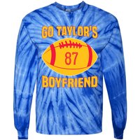 Go Ta.ylors Boyfriend Football Funny Go Ta.ylor's Boyfriend Tie-Dye Long Sleeve Shirt