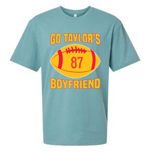 Go Ta.ylors Boyfriend Football Funny Go Ta.ylor's Boyfriend Sueded Cloud Jersey T-Shirt