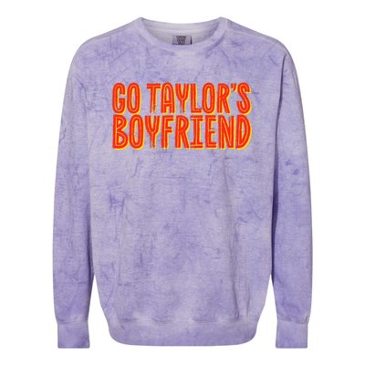 Go T.aylor’s Boyfriend Football Funny Colorblast Crewneck Sweatshirt