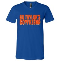 Go T.aylor’s Boyfriend Football Funny V-Neck T-Shirt