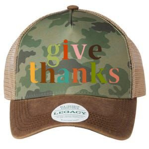 Give Thanks Be Thankful Thankgiving Legacy Tie Dye Trucker Hat