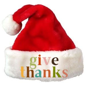 Give Thanks Be Thankful Thankgiving Premium Christmas Santa Hat