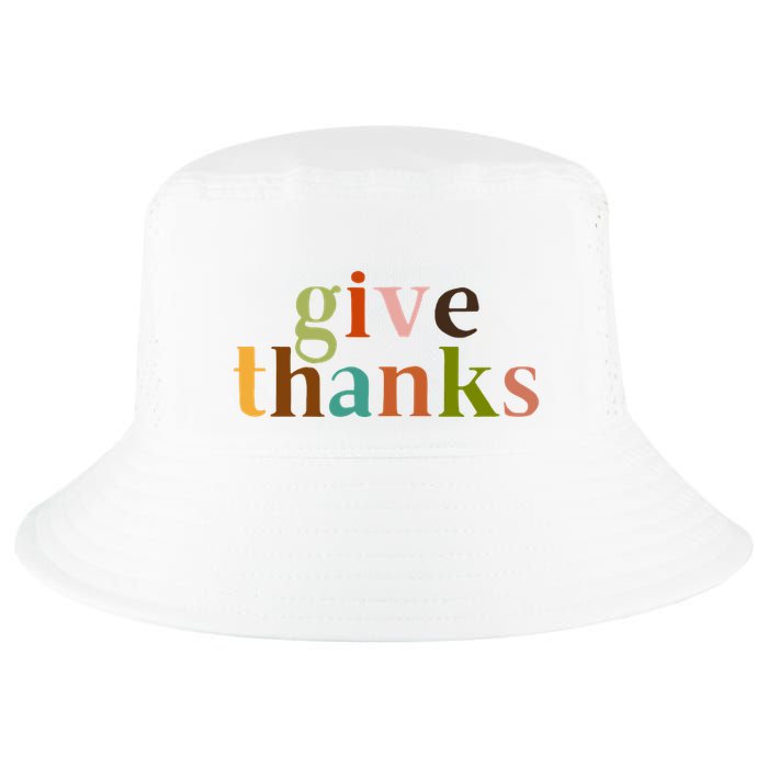Give Thanks Be Thankful Thankgiving Cool Comfort Performance Bucket Hat