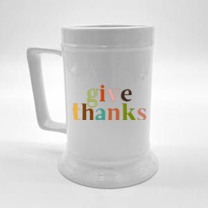 Give Thanks Be Thankful Thankgiving Beer Stein