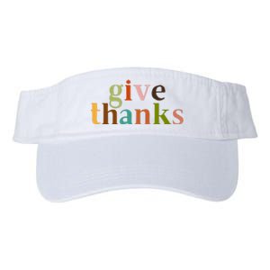 Give Thanks Be Thankful Thankgiving Valucap Bio-Washed Visor