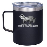 Garand Thumb Become UnGovernable Bison 12oz Stainless Steel Coffee Mug