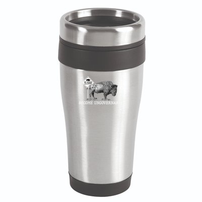 Garand Thumb Become UnGovernable Bison 16oz Travel Tumbler
