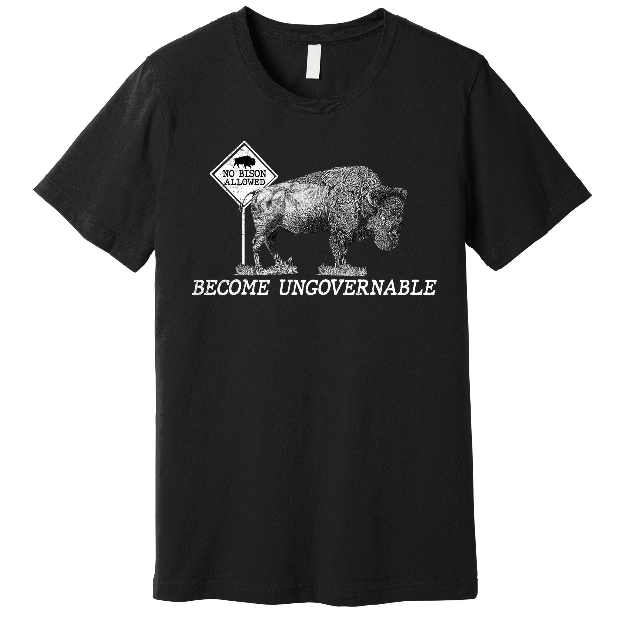 Garand Thumb Become UnGovernable Bison Premium T-Shirt