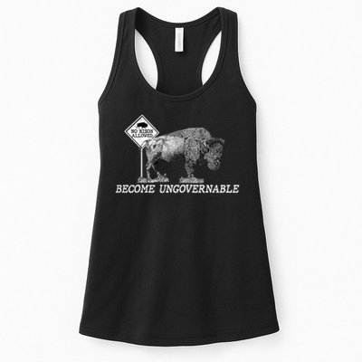 Garand Thumb Become UnGovernable Bison Womens Tank Top