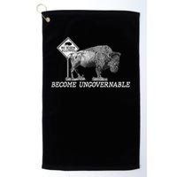 Garand Thumb Become UnGovernable Bison Golf Towel