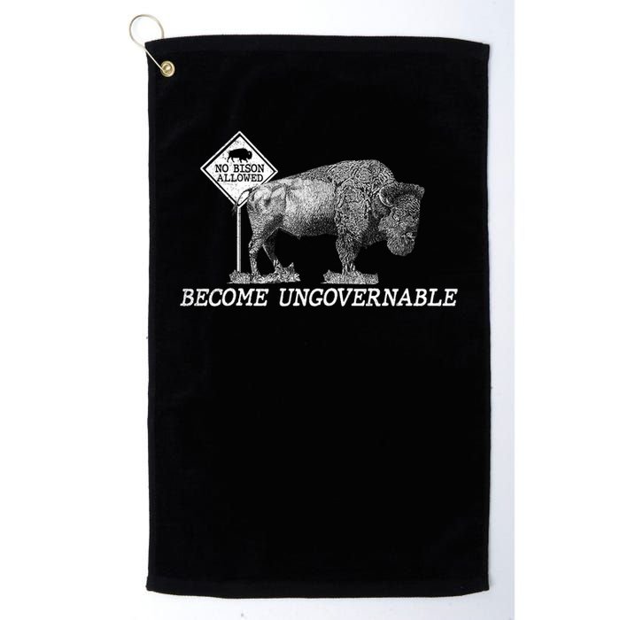 Garand Thumb Become UnGovernable Bison Golf Towel