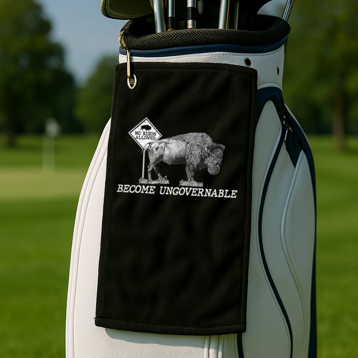 Garand Thumb Become UnGovernable Bison Golf Towel